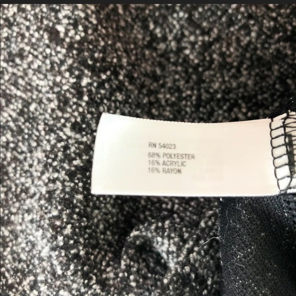 Gap Textured Knit Dress Sz. 0 Black Gray Short Sleeve - Picture 8 of 9